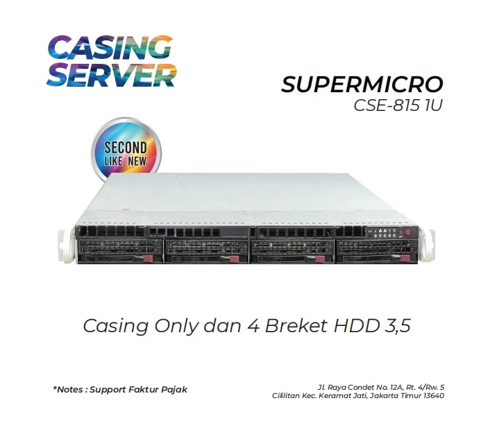 Casing Server Supermicro Cse 815 1u