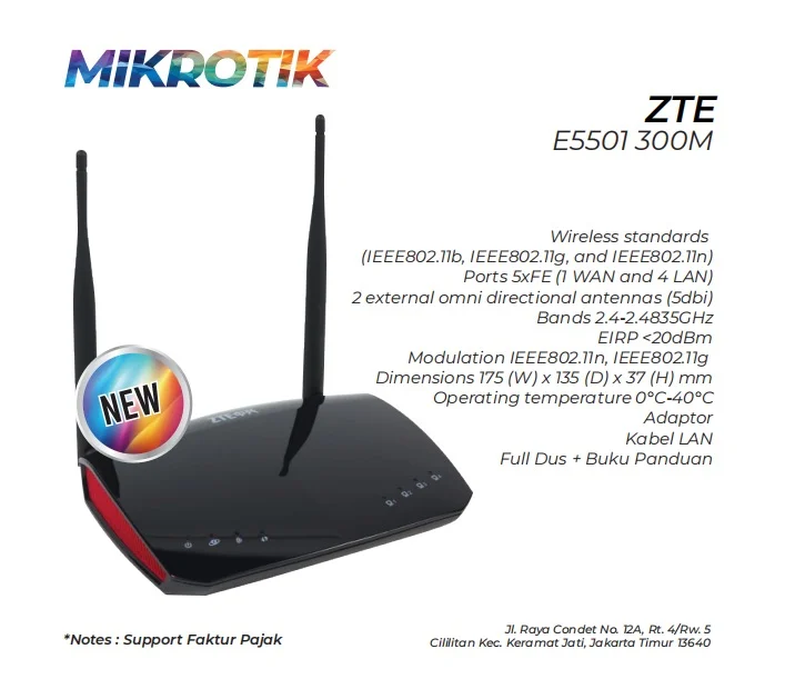 Mikrotik Zte E5501 300m