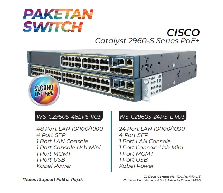 Paketan Switch Cisco Catalyst 2960s