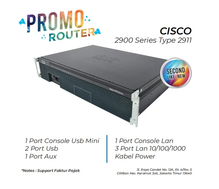 Promo Router Cisco 2900 2911