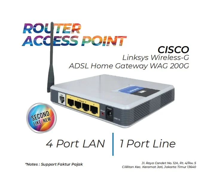 Router Ap Cisco Wag 200g
