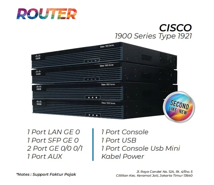 Router Cisco 1900 Series 1921
