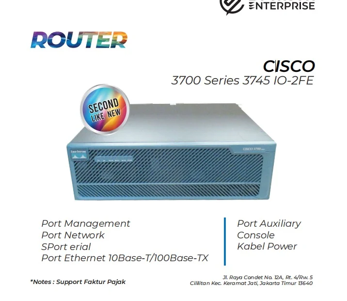 Router Cisco 3745 Io 2fe