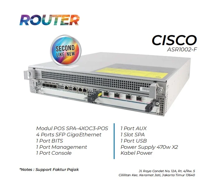 Router Cisco Asr10002f