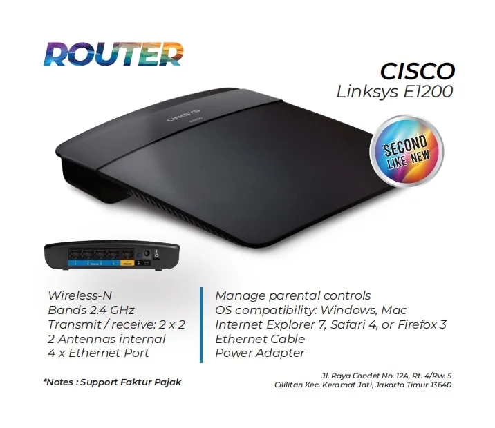 Router Cisco Linksys E1200