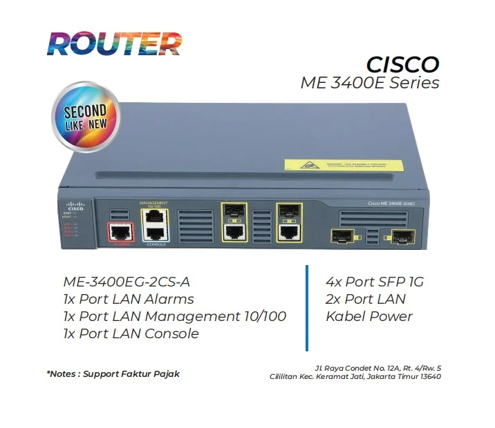 Router Cisco Me3400eg