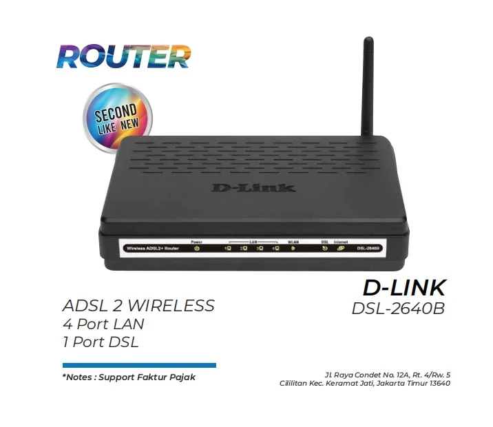 Router Dlink Dsl 2640b