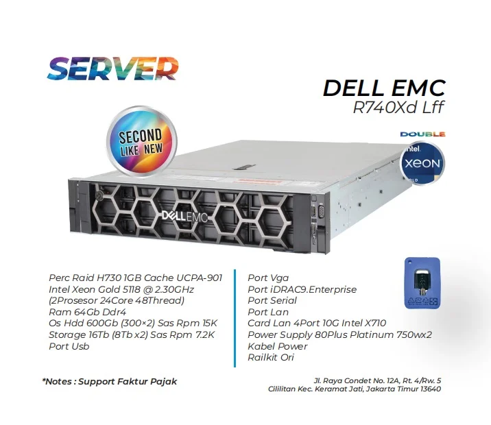 Server Dell Emc R740xd