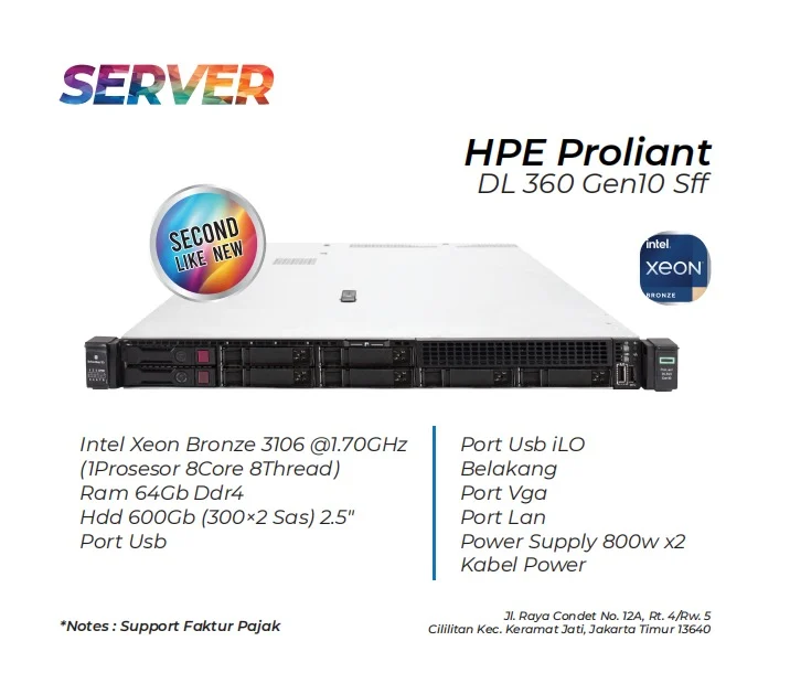 Server Hpe Proliant Dl 360 Gen10