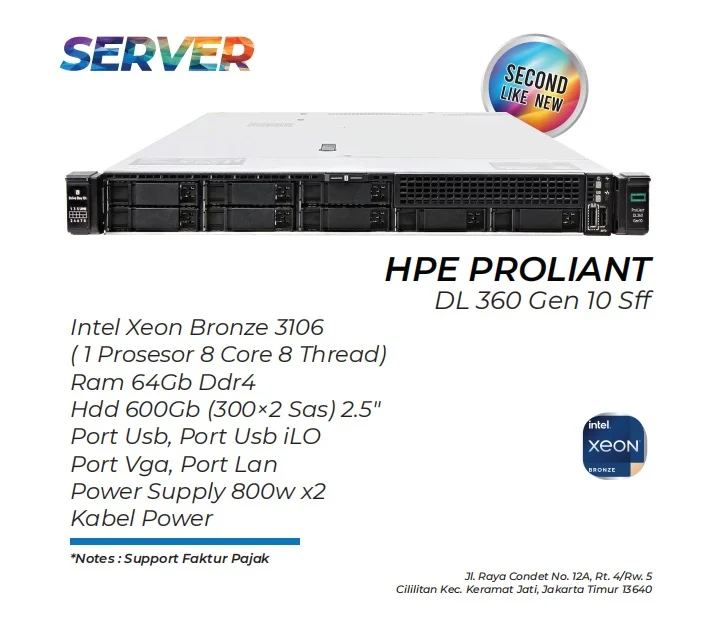 Server Hpe Proliant Dl 360 Gen10