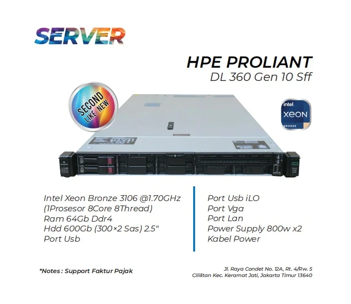 Server Hpe Proliant Dl360 Gen10