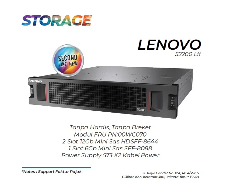 Storage Lenovo S2200 Lff