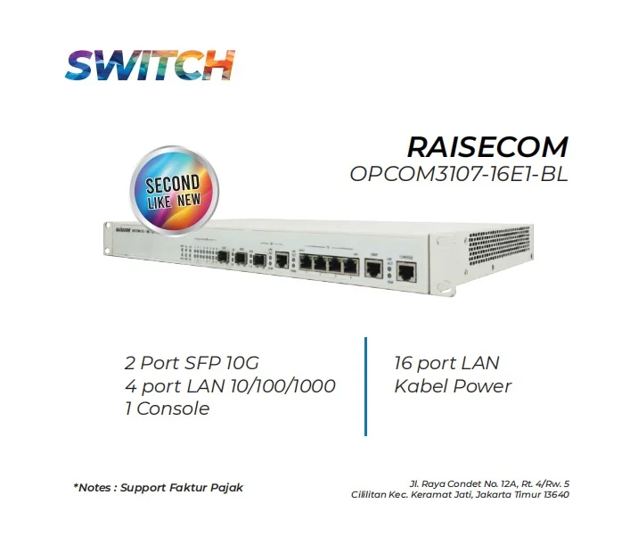 Swich Raisecom Opcom3107