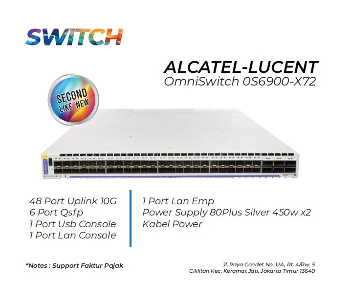 Switch Alcatel Lucent Os6900x72