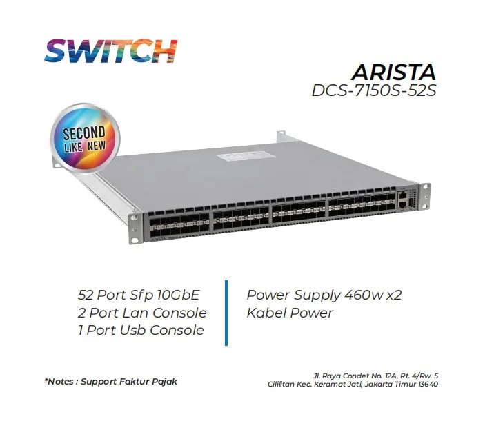 Switch Arista Dcs 7150s 52s
