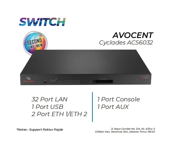 Switch Avocent Acs6032