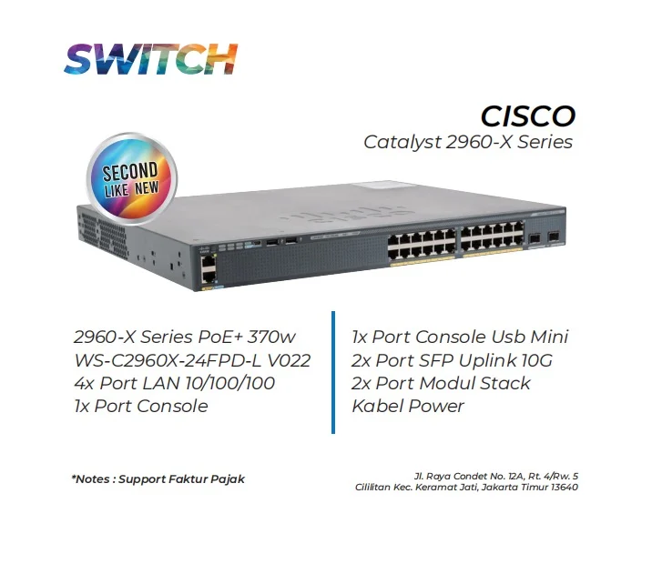 Switch Cisco Catalyst 2960x