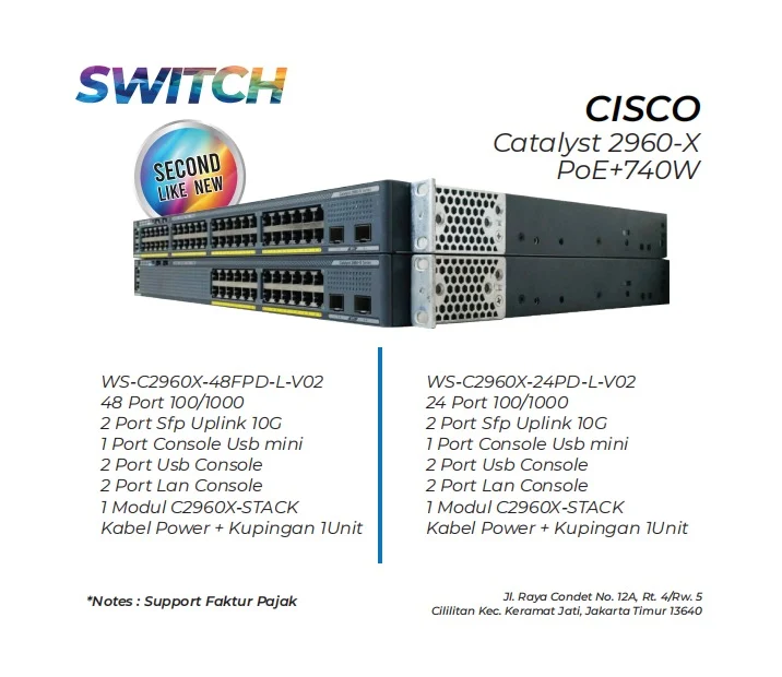 Switch Cisco Catalyst 2960x