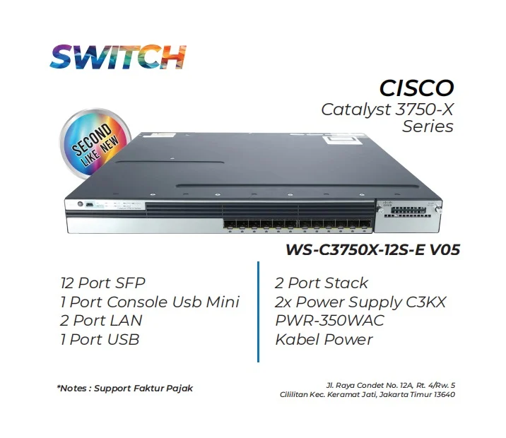 Switch Cisco Catalyst 3750x