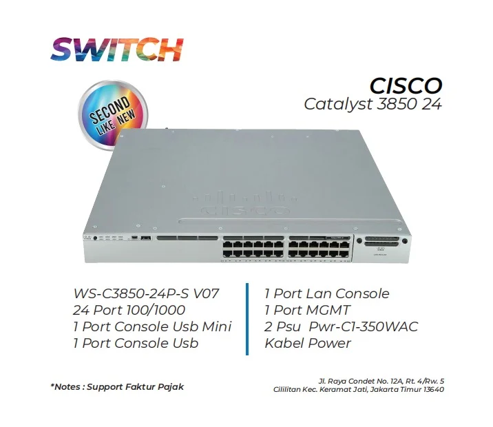 Switch Cisco Catalyst 3850 24