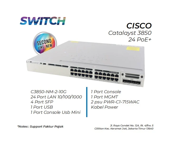 Switch Cisco Catalyst 3850 24