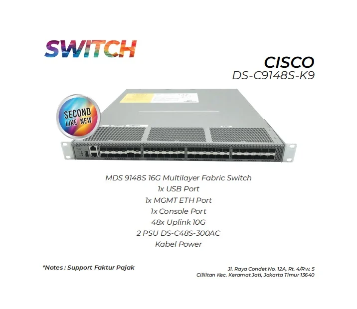 Switch Cisco Ds C9148s