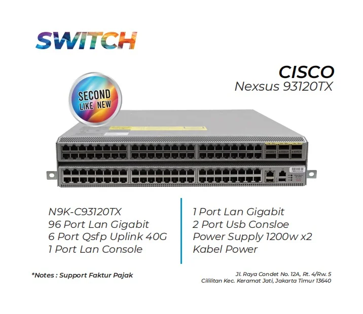 Switch Cisco Nexsus 93120tx
