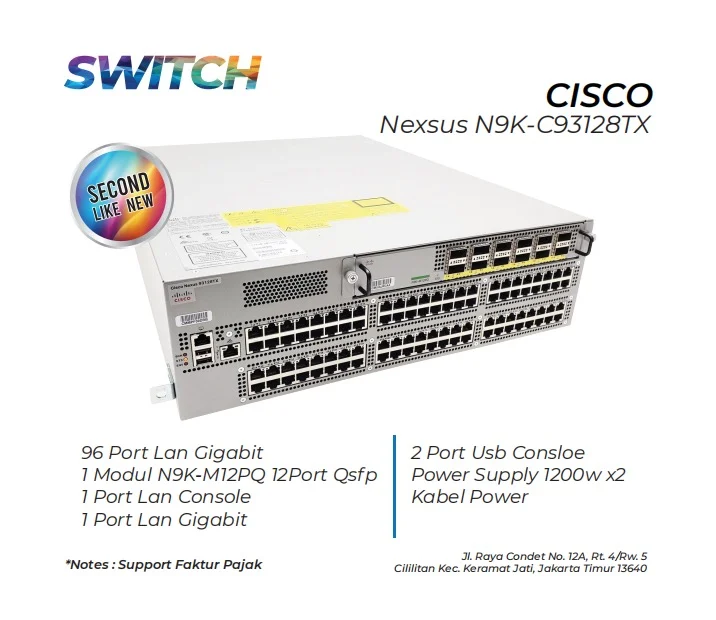 Switch Cisco Nexsus N9k C9312tx