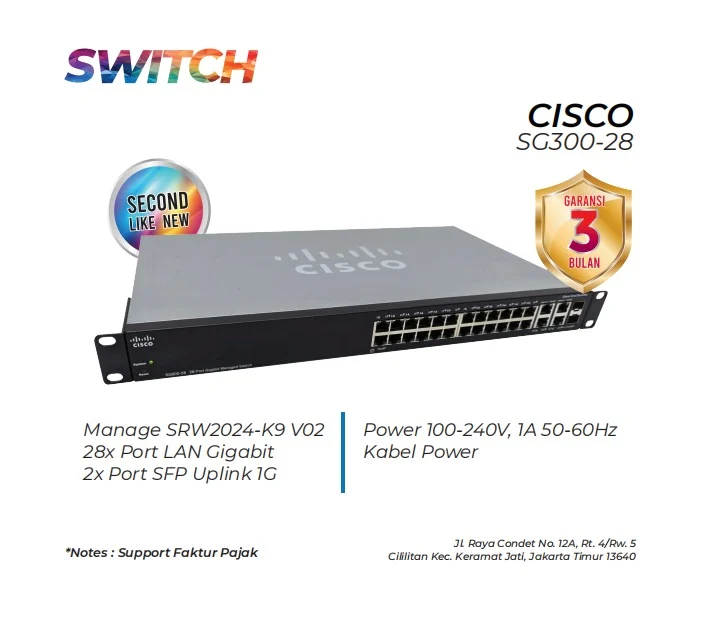 Switch Cisco Sg300 28