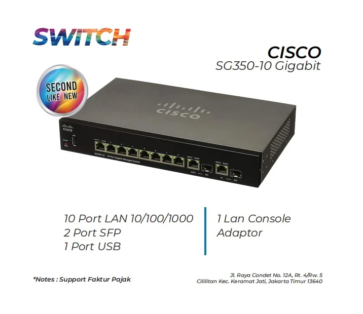 Switch Cisco Sg350 10