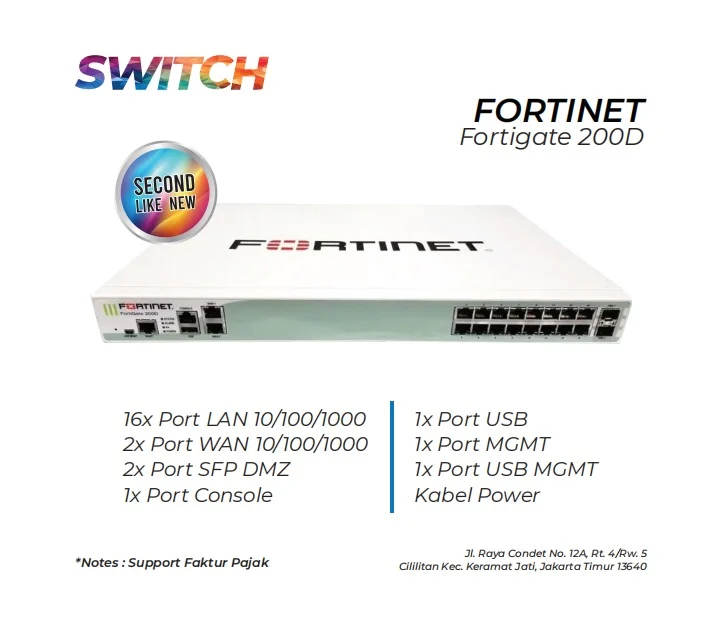 Switch Fortinet Fortigate 200d