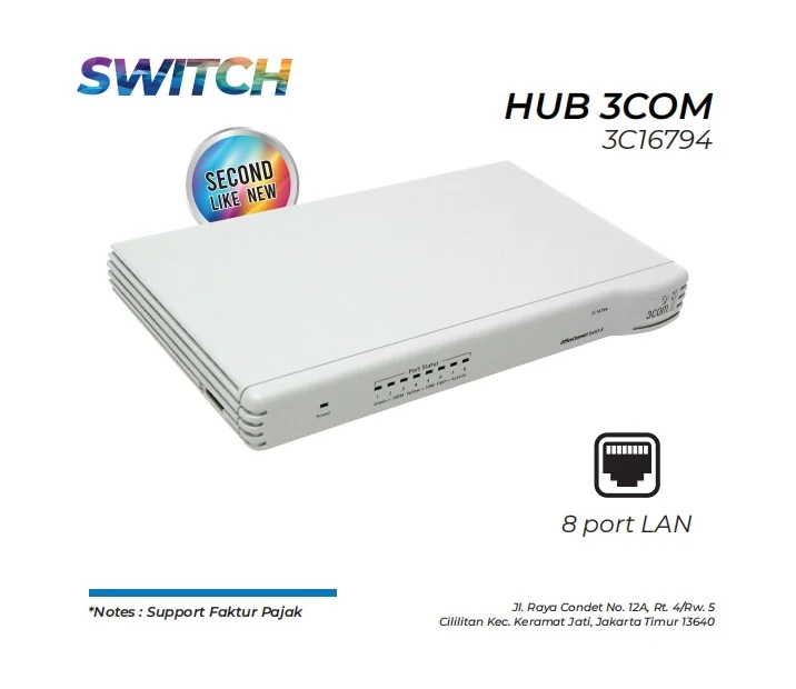 Switch Hub3com 3c16794