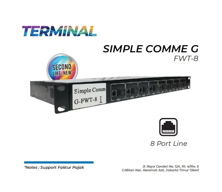 Terminal Simple Comme G Fwt 8