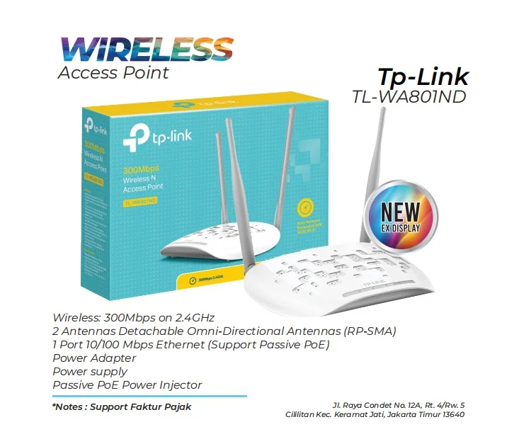 Wireless Access Point Tplink Tlwa801nd