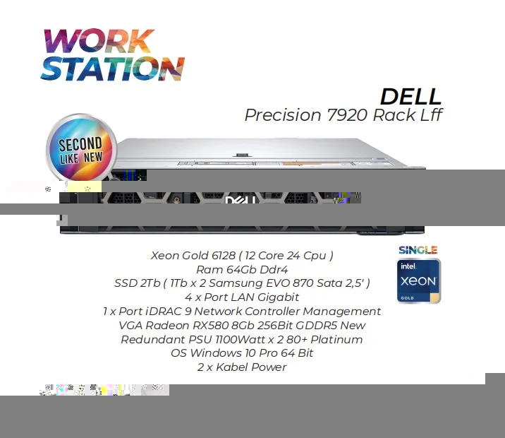 Workstation Dell Precision 7920 Rack Lff